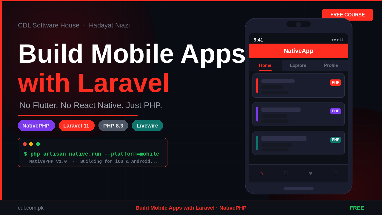 Build Mobile Apps with Laravel